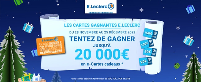 Gagnez une carte cadeau Leclerc