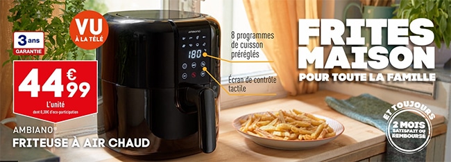 Friteuse à air chaud (sans huile) à petit prix chez Aldi