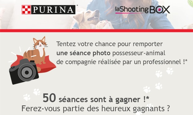 Jeu Purina : E-coffrets La Shooting Box à gagner