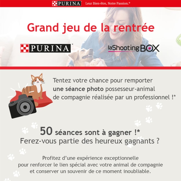 Jeu Purina : E-coffrets La Shooting Box à gagner