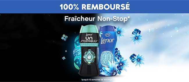 ODR : Parfum de linge Lenor gratuit car 100% remboursé