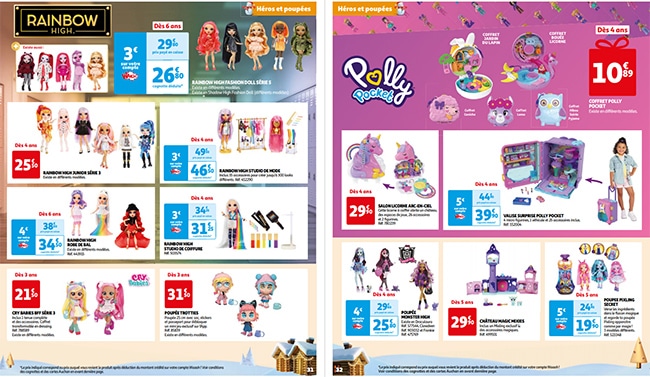 Prospectus des jouets de Noël 2023 des magasins Auchan