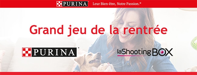 Gagnez un shooting photo avec votre animal avec le jeu Purina
