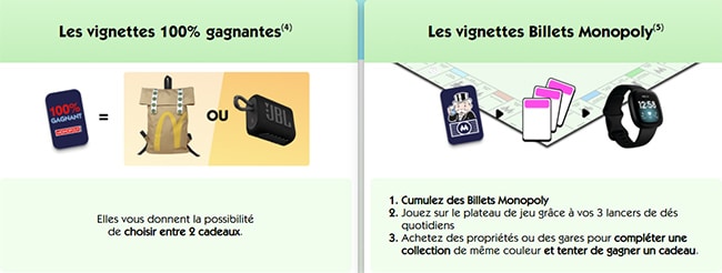 2 manières de jouer au Monopoly McDo 2022