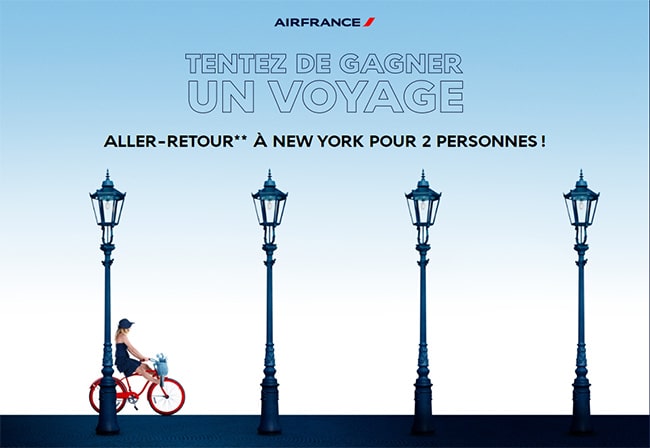 Gagnez des billets aller-retour Air France direction New York