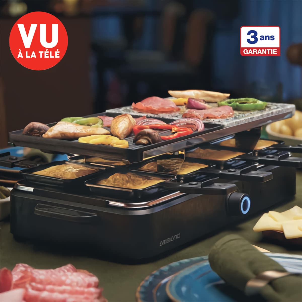Aldi Appareil à raclette pierre et grill au prix choc de 29,99€