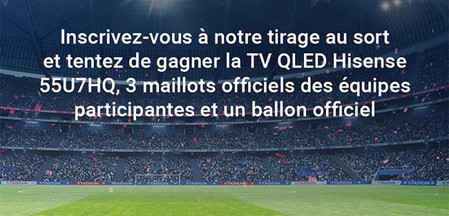 Gagnez une TV QLED Hisense, ballon et 3 maillots FFF avec Leclerc