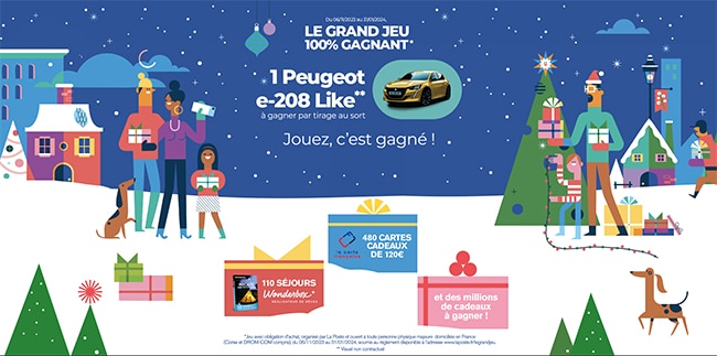 Cadeaux à remporter au concours Grand jeu 100% gagnant de La Poste