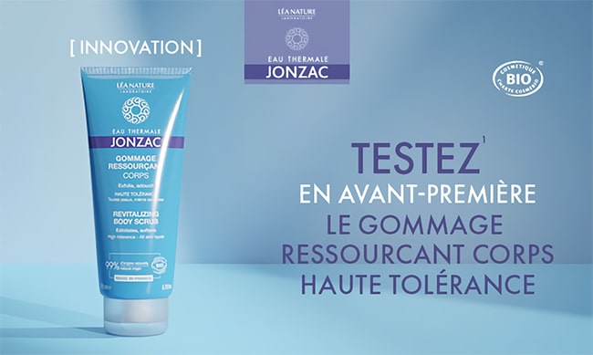 Testez gratuitement le Gommage Ressourçant Haute Tolérance Jonzac avec Léa Nature