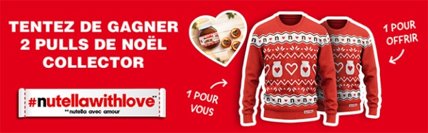 Pull Nutella Hiver Taille S - Blanc, Neuf Sans étiquette, Marque Générique