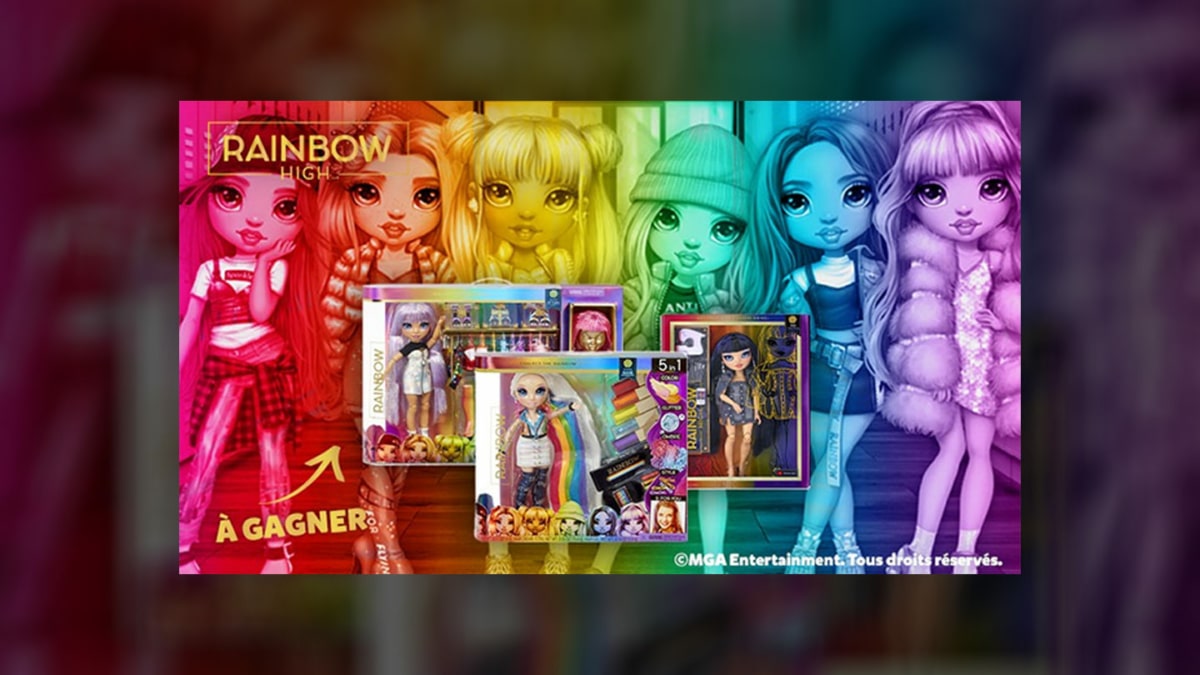 Jeu Gulli : 13 cadeaux Rainbow High à gagner