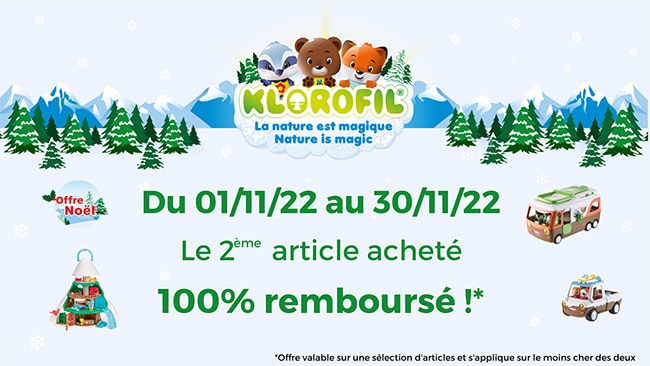 Bon plan Klorofil : 1 jeu acheté = 1 jeu gratuit car 100% remboursé