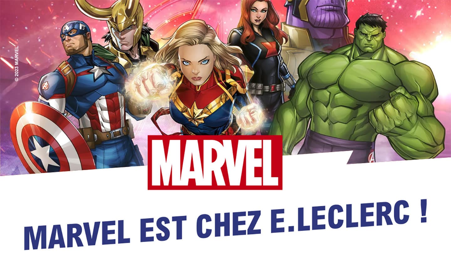 Cartes collection Marvel Leclerc 2022