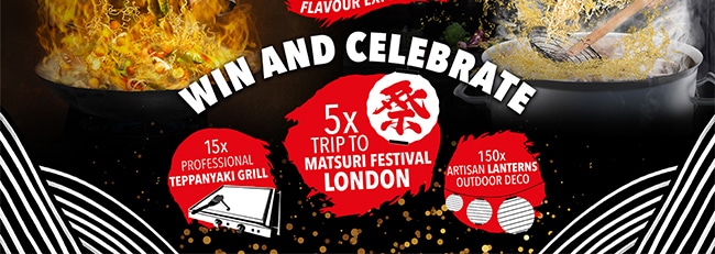 Gagnez un séjour à Londres, un grill à Teppanyaki ou une lanterne décorative avec le jeu Cup Noodles