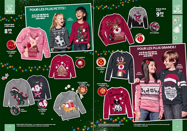 Arrivage de pulls de Noël à petits prix chez Lidl