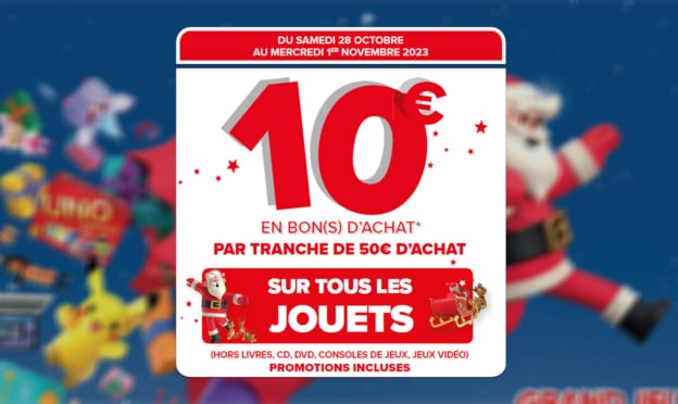 Carrefour Jouets : Bons d'achat offerts