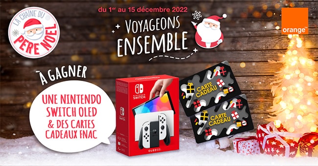 Tentez de gagner une Nintendo Switch Oled ou un chèque Fnac de 20€ avec Orange