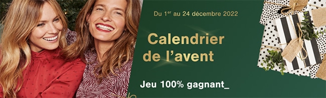 Gagnez des cadeaux avec le jeu Calendrier de l’Avent de Damart