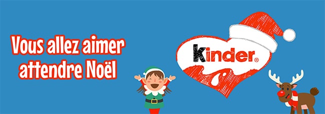 cadeaux du jeu concours Calendrier de l'Avent Kinder