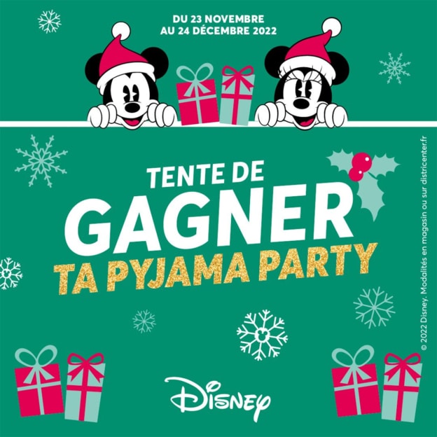 Jeu DistriCenter : pack « Pyjama Party Disney » et mugs Mickey à gagner