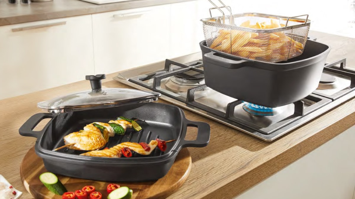 Lidl : Set multifonction en fonte d'aluminium Ernesto à 29,99€