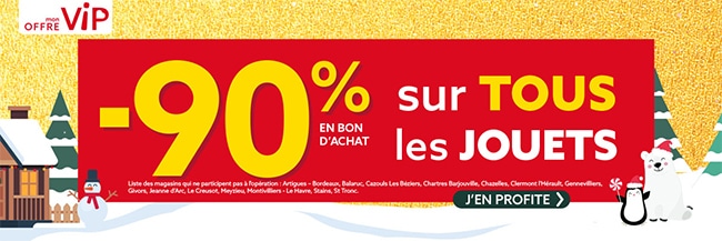 Jouets de Noël remboursés en bon : 90% de réduction offerts en coupon GiFi