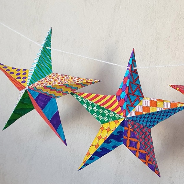 Tuto Noël décoration : Modèle gratuit d’étoile 3D à imprimer