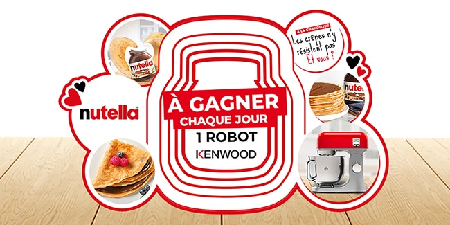 Les cadeaux du jeu Chandeleur Nutella