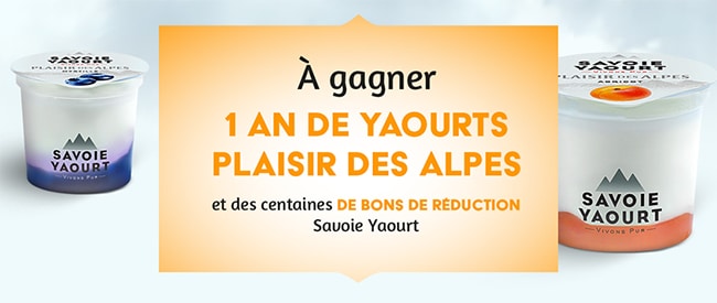 Gagnez un ou plusieurs bons de 3€ Savoie Yaourt