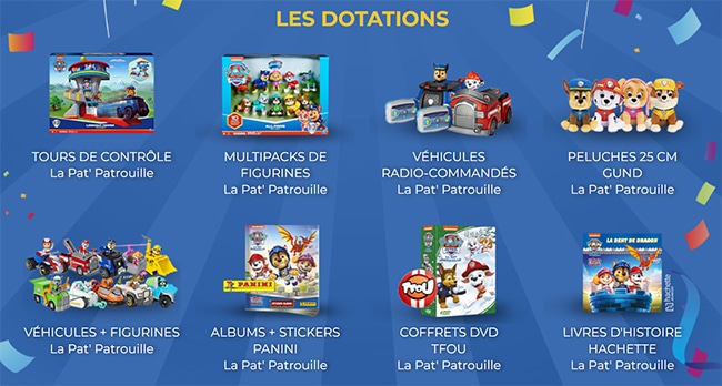 Gagnez une fête La Pat’Patrouille ou un cadeau Spin Master