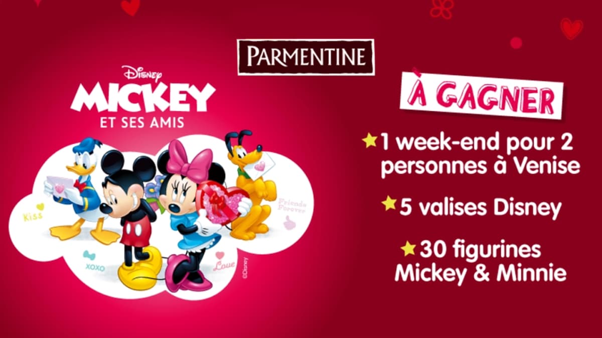 Jeu St Valentin Parmentine : Séjour à Venise et lots Disney à gagner