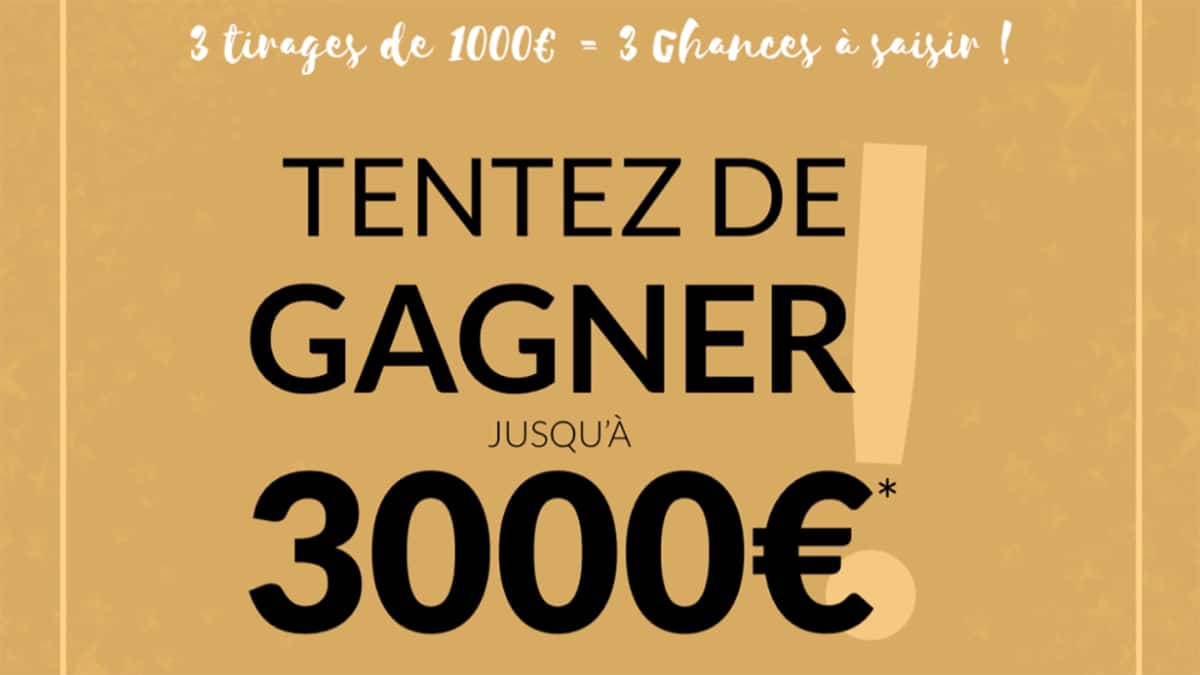 Jeu Blancheporte : Chèques de 1’000€ à gagner