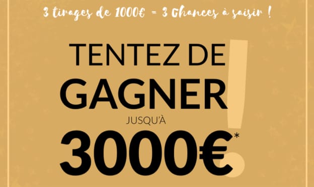 Jeu Blancheporte : Chèques de 1’000€ à gagner