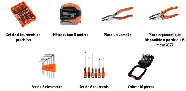 Produits Black Decker à 1€ avec l’opération collector d’Intermarché