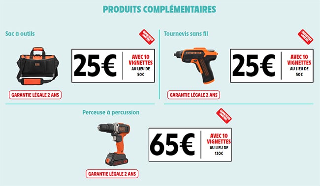 Articles compélémentaires Black Decker moins chers