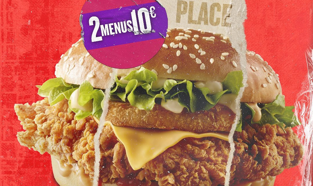Bon plan KFC 2 menus pour 10€ seulement