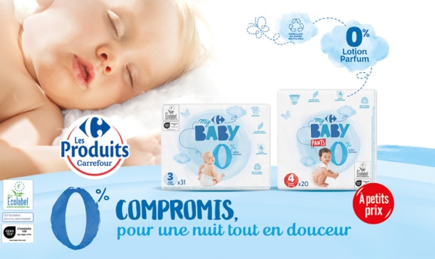 Test de couches My Carrefour Baby 0% : 3’000 packs gratuits