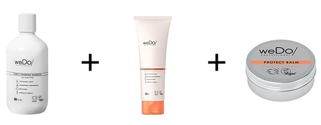 Test de la routine pour cheveux secs weDo