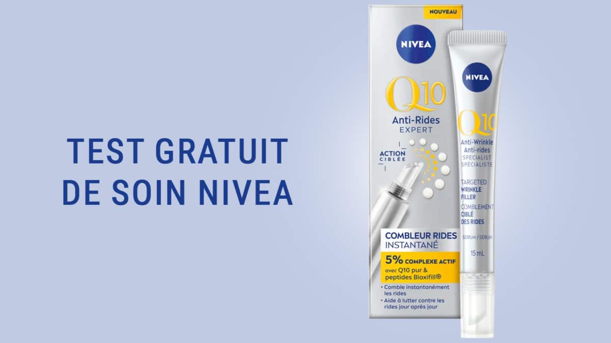 Test Nivea : 400 sérums Combleur de rides Q10 gratuits