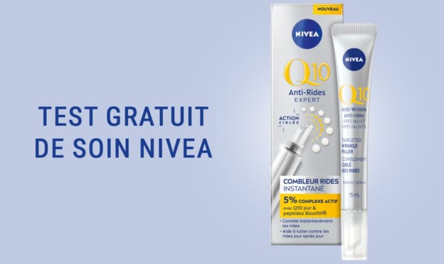 Test Nivea : 400 sérums Combleur de rides Q10 gratuits