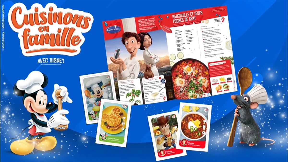 Carrefour Cuisinons en famille avec Disney : Cartes de recettes offertes