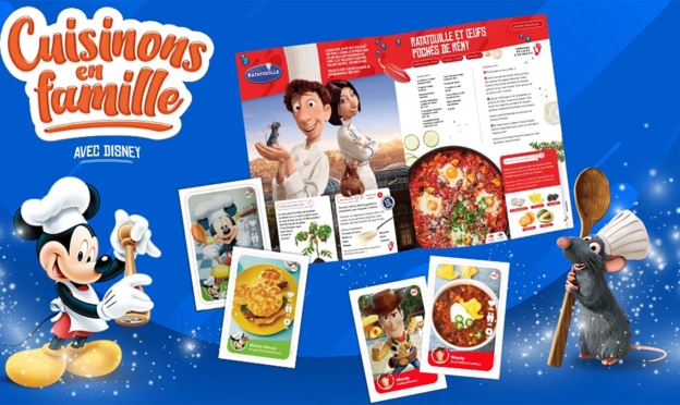 Carrefour Cuisinons en famille avec Disney : Cartes de recettes offertes