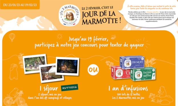 Jeu Les 2 Marmottes : Séjours et coffrets d’infusions à gagner