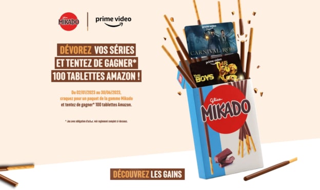 Jeu Prime Vidéo / Mikado Series à code : 100 tablettes Amazon à gagner