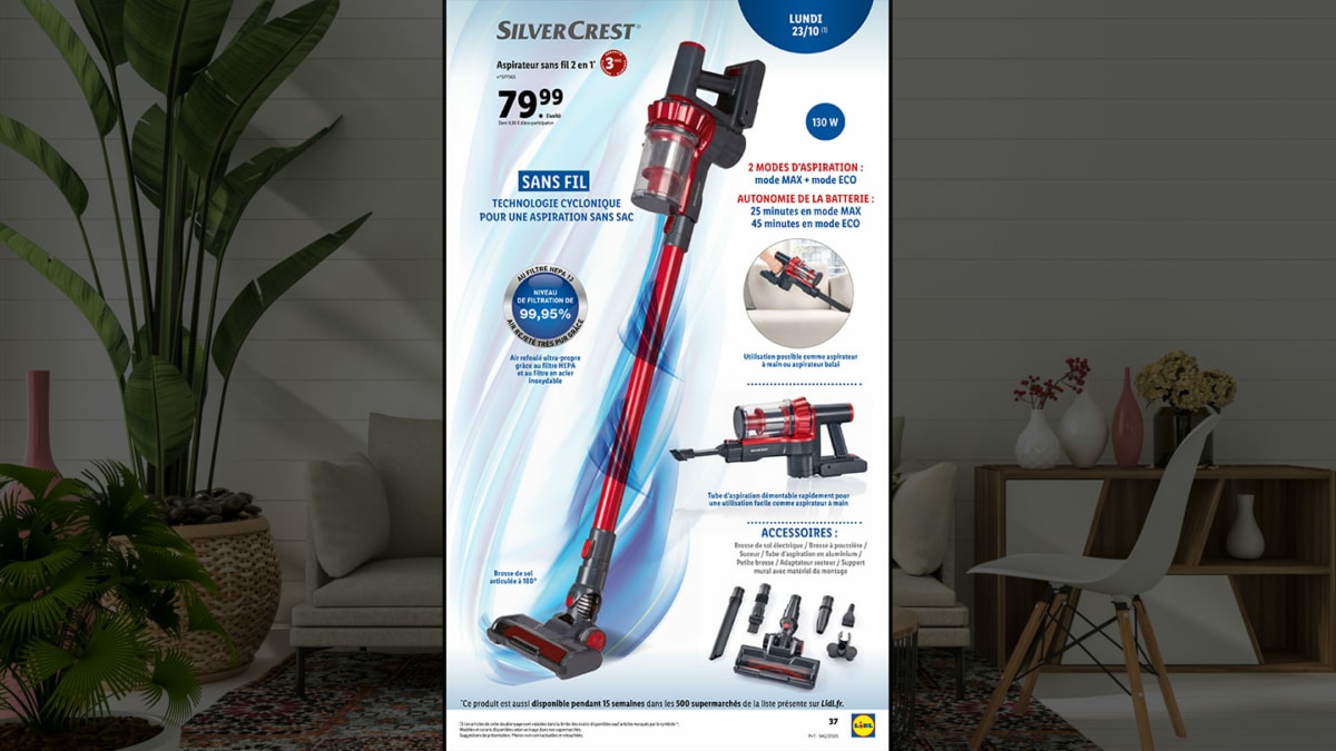 Bon plan Lidl : Aspirateur cyclonique SilverCrest pas cher