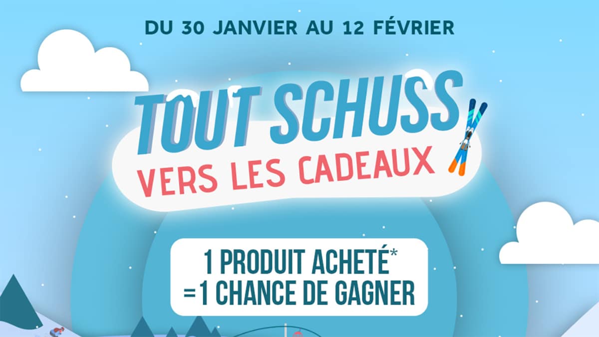 Jeu Tout schuss vers les cadeaux Casino : 1 produit = 1 chance de gagner