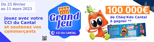 Tentez de gagner un Cheq’Kdo Cantal de 10€ ou de 20€