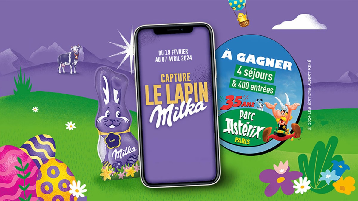 Jeu Pâques Milka 2024 avec achat : Séjours et entrées Parc Astérix