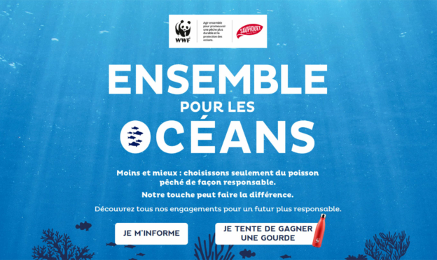 Jeu Saupiquet Ensemble pour les océans : 100 gourdes WWF à gagner