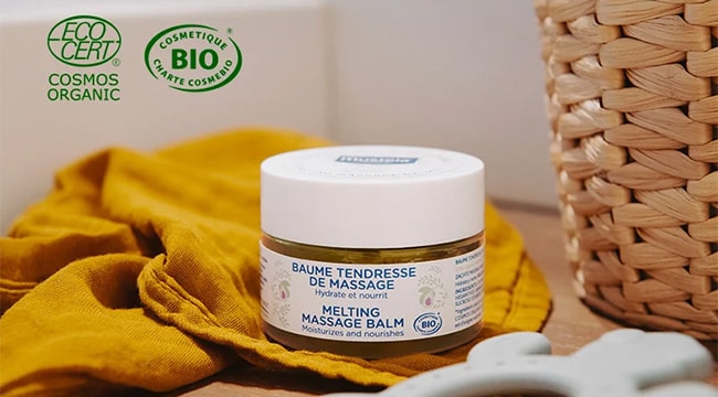 tester gratuitement le baume Tendresse de Massage Mustela